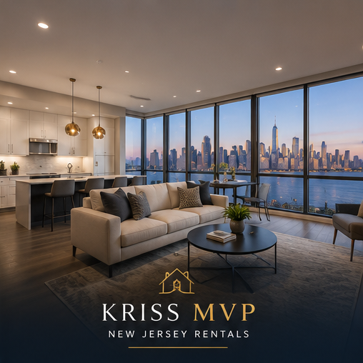 Luxury New Jersey apartment with skyline view
